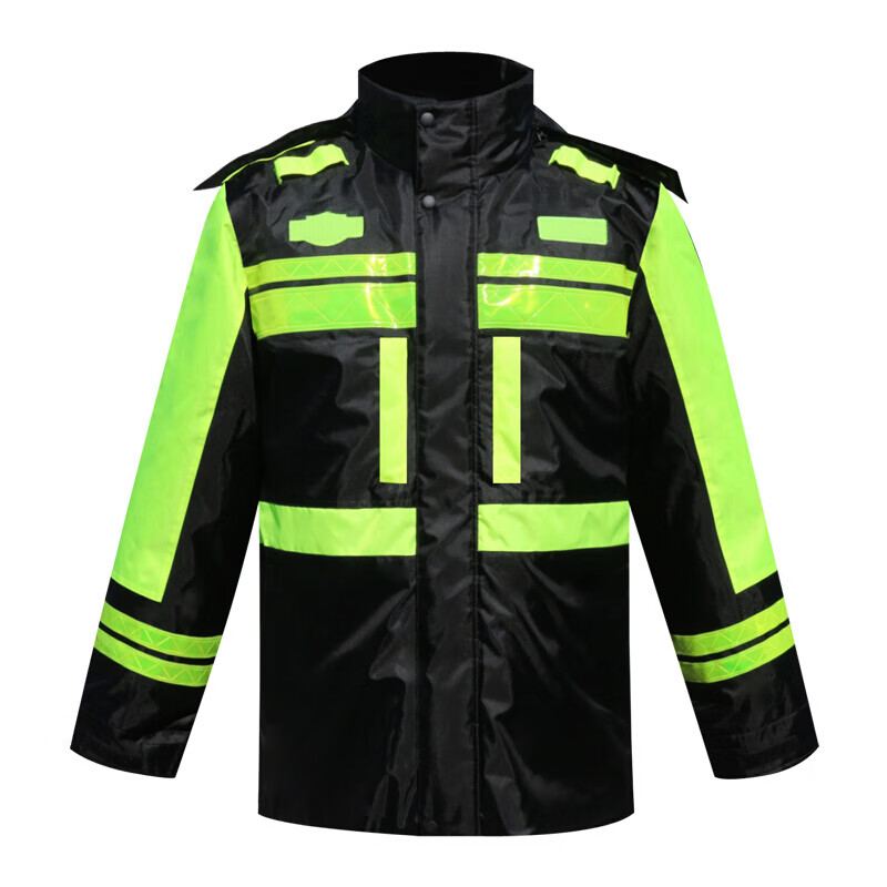 Outdoor fluorescent green reflective clothing