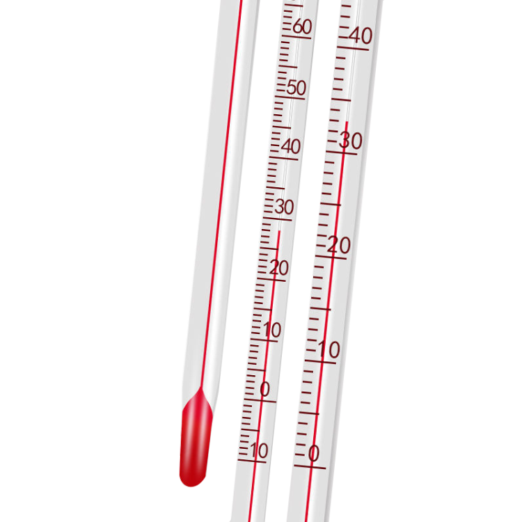 Red water thermometer