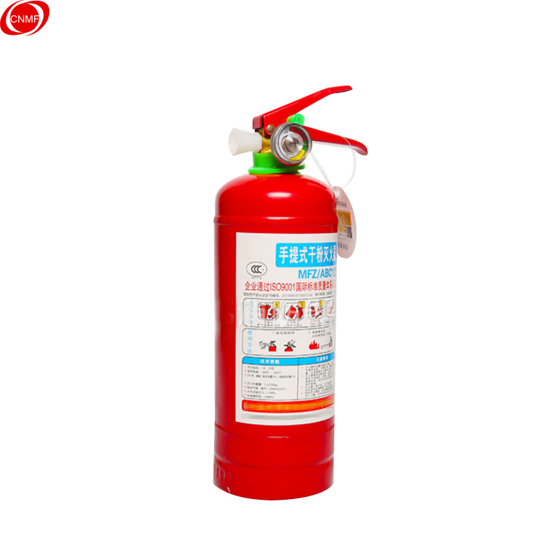 Portable dry powder fire extinguisher