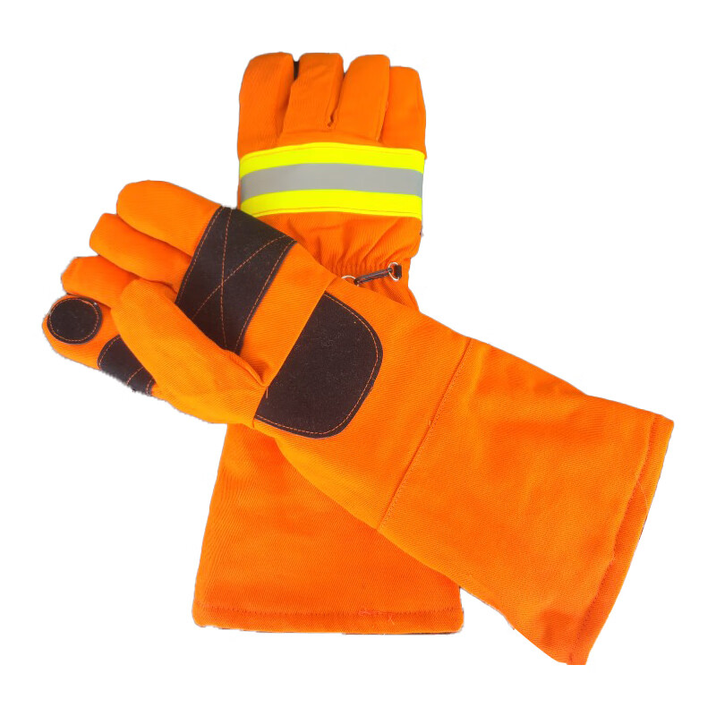 Long-sleeved firefighting gloves