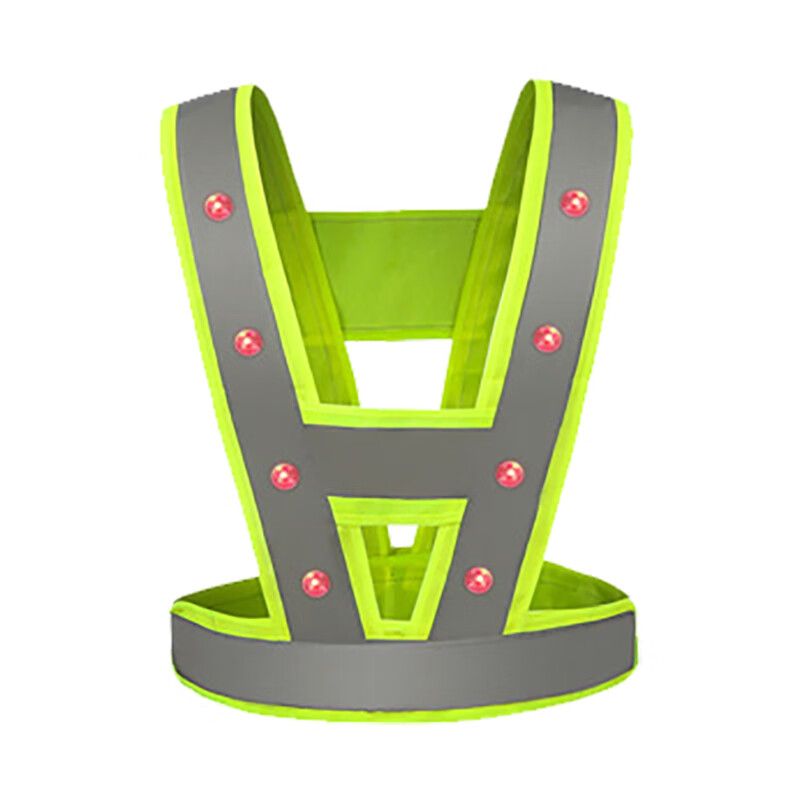 V-shaped LED reflective strap