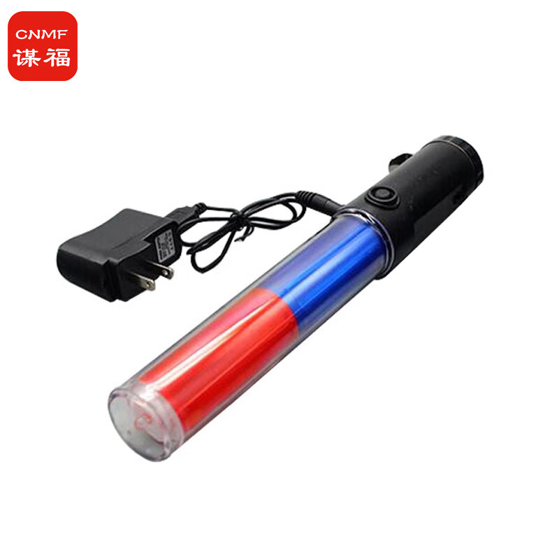 Traffic road baton red and blue light