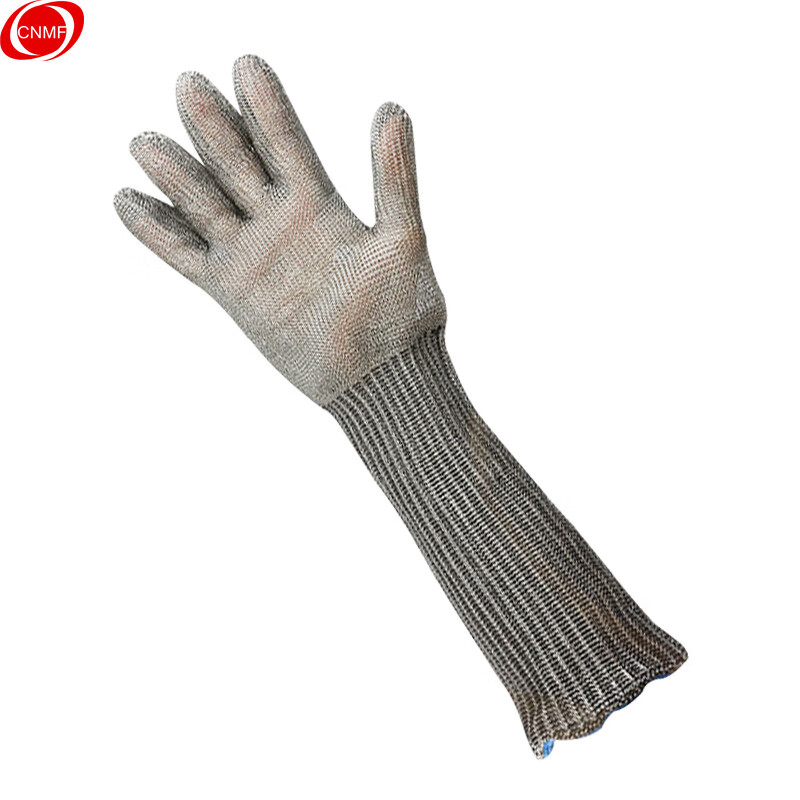 Stainless steel wire cut resistant gloves