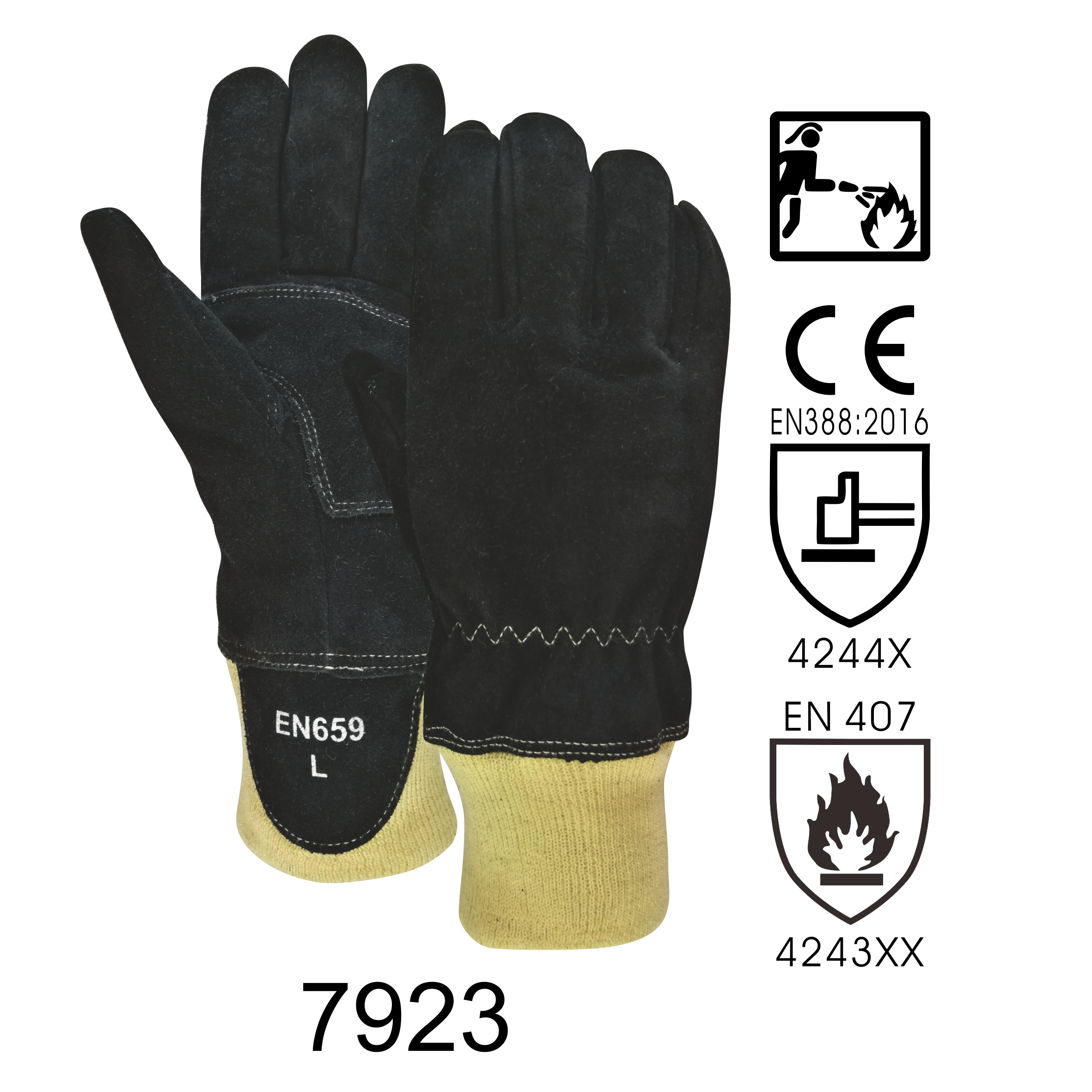 YB7923 Firefighting gloves（EN659:2003+A1+2008/AC:2009）